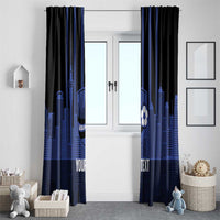 New Zealand Auckland Football Custom Window Curtain Go City of Sails Est 2025 LT14 - Polynesian Pride