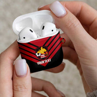 Hekari Papua New Guinea Football Custom AirPods Case Go PNG Red Army LT14 - Polynesian Pride