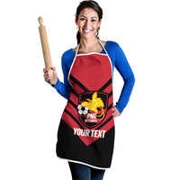 Hekari Papua New Guinea Football Custom Apron Go PNG Red Army