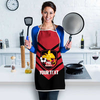 Hekari Papua New Guinea Football Custom Apron Go PNG Red Army