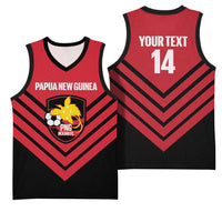 Hekari Papua New Guinea Football Custom Basketball Jersey Go PNG Red Army