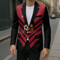 Hekari Papua New Guinea Football Custom Blazer Go PNG Red Army LT14 - Polynesian Pride