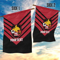 Hekari Papua New Guinea Football Custom Garden Flag Go PNG Red Army LT14 - Polynesian Pride