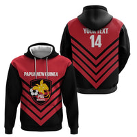 Hekari Papua New Guinea Football Custom Hoodie Go PNG Red Army