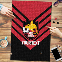 Hekari Papua New Guinea Football Custom Puzzle Go PNG Red Army LT14 Red - Polynesian Pride