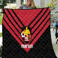 Hekari Papua New Guinea Football Custom Quilt Go PNG Red Army LT14 Red - Polynesian Pride