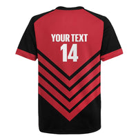 Hekari Papua New Guinea Football Custom Rugby Jersey Go PNG Red Army LT14 - Polynesian Pride