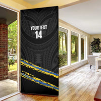 Kings Solomon Islands Football Custom Door Cover Come On Solomons Polynesian Grunge Style