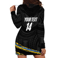 Kings Solomon Islands Football Custom Hoodie Dress Come On Solomons Polynesian Grunge Style LT14 - Polynesian Pride
