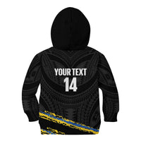 Kings Solomon Islands Football Custom Kid Hoodie Come On Solomons Polynesian Grunge Style LT14 - Polynesian Pride