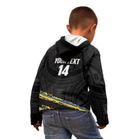 Kings Solomon Islands Football Custom Kid Hoodie Come On Solomons Polynesian Grunge Style LT14 - Polynesian Pride