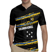 Kings Solomon Islands Football Custom Rugby Jersey Come On Solomons Polynesian Grunge Style