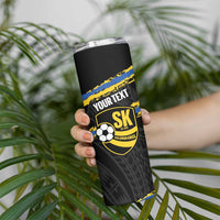 Kings Solomon Islands Football Custom Skinny Tumbler Come On Solomons Polynesian Grunge Style LT14 - Polynesian Pride