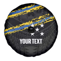 Kings Solomon Islands Football Custom Spare Tire Cover Come On Solomons Polynesian Grunge Style LT14 - Polynesian Pride