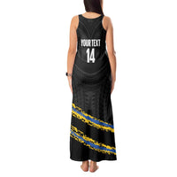 Kings Solomon Islands Football Custom Tank Maxi Dress Come On Solomons Polynesian Grunge Style LT14 - Polynesian Pride