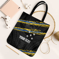Kings Solomon Islands Football Custom Tote Bag Come On Solomons Polynesian Grunge Style