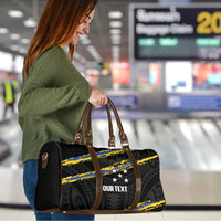 Kings Solomon Islands Football Custom Travel Bag Come On Solomons Polynesian Grunge Style