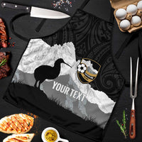 New Zealand South Island Football Custom Apron Aoraki Mount Cook With Kiwi Maori Pattern