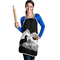 New Zealand South Island Football Custom Apron Aoraki Mount Cook With Kiwi Maori Pattern