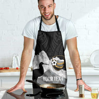 New Zealand South Island Football Custom Apron Aoraki Mount Cook With Kiwi Maori Pattern