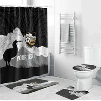 New Zealand South Island Football Custom Bathroom Set Aoraki Mount Cook With Kiwi Maori Pattern