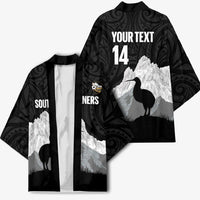 New Zealand South Island Football Custom Kimono Aoraki Mount Cook With Kiwi Maori Pattern LT14 - Polynesian Pride