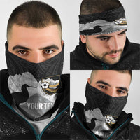New Zealand South Island Football Custom Neck Gaiter Aoraki Mount Cook With Kiwi Maori Pattern LT14 - Polynesian Pride