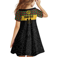 Vanuatu Football Custom Family Matching Summer Maxi Dress and Hawaiian Shirt Go Chiefs Basket-weave Pattern LT14 - Polynesian Pride