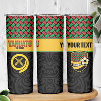 Vanuatu Football Custom Skinny Tumbler Go Chiefs Basket-weave Pattern