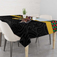 Vanuatu Football Custom Tablecloth Go Chiefs Basket-weave Pattern