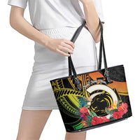 Vanuatu Boar Tusk Yumi Yumi Yumi Leather Tote Bag Independens Dei Long God Yumi Stanap