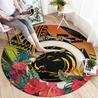 Vanuatu Boar Tusk Yumi Yumi Yumi Round Carpet Independens Dei Long God Yumi Stanap