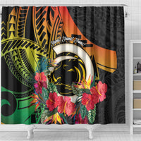 Vanuatu Boar Tusk Yumi Yumi Yumi Shower Curtain Independens Dei Long God Yumi Stanap