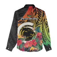 Vanuatu Boar Tusk Yumi Yumi Yumi Women Casual Shirt Independens Dei Long God Yumi Stanap