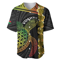 Vanuatu Sand Drawing Turtle Baseball Jersey Happy Independence Day