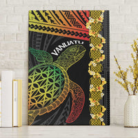 Vanuatu Sand Drawing Turtle Canvas Wall Art Happy Independence Day