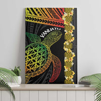 Vanuatu Sand Drawing Turtle Canvas Wall Art Happy Independence Day