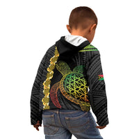 Vanuatu Sand Drawing Turtle Kid Hoodie Happy Independence Day