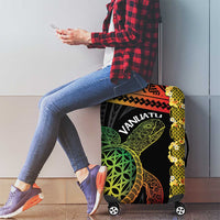 Vanuatu Sand Drawing Turtle Luggage Cover Happy Independence Day LT14 - Polynesian Pride