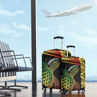 Vanuatu Sand Drawing Turtle Luggage Cover Happy Independence Day LT14 - Polynesian Pride