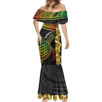 Vanuatu Sand Drawing Turtle Mermaid Dress Happy Independence Day