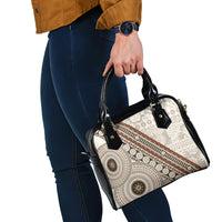 Bula Fiji Shoulder Handbag Fijian Masi Tapa Cloth Vintage Vibes LT14 - Polynesian Pride