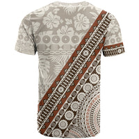 Bula Fiji T Shirt Fijian Masi Tapa Cloth Vintage Vibes LT14 - Polynesian Pride
