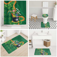 St Patrick's Day Hawaii Bathroom Set Hauoli Maoli Funny Shaka Leprechaun