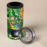 St Patrick's Day Hawaii 4 in 1 Can Cooler Tumbler Hauoli Maoli Funny Shaka Leprechaun LT14 - Polynesian Pride