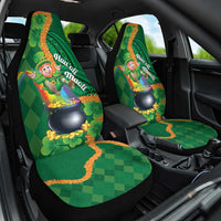 St Patrick's Day Hawaii Car Seat Cover Hauoli Maoli Funny Shaka Leprechaun