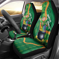 St Patrick's Day Hawaii Car Seat Cover Hauoli Maoli Funny Shaka Leprechaun