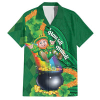 St Patrick's Day Hawaii Hawaiian Shirt Hauoli Maoli Funny Shaka Leprechaun