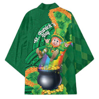 St Patrick's Day Hawaii Kimono Hauoli Maoli Funny Shaka Leprechaun
