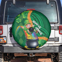 St Patrick's Day Hawaii Spare Tire Cover Hauoli Maoli Funny Shaka Leprechaun